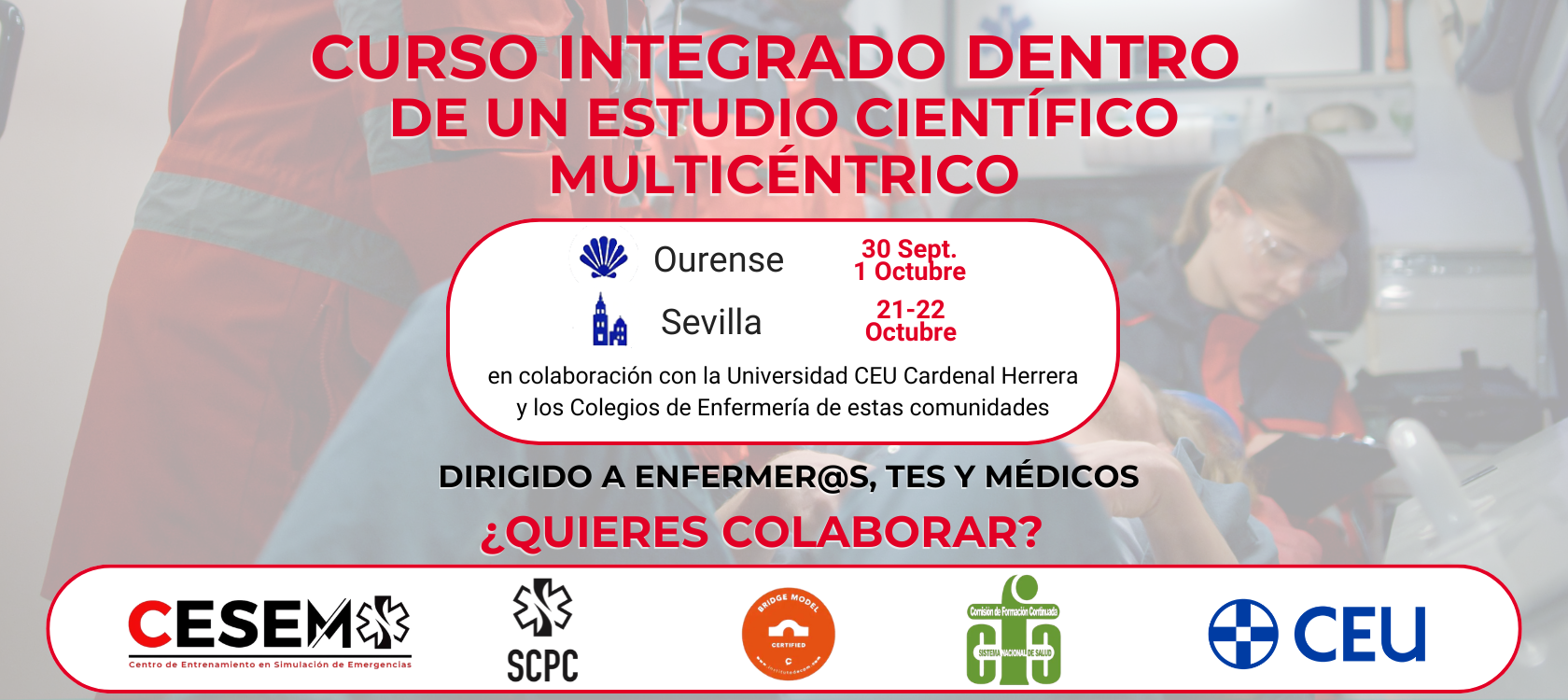 Curso integrado dentro de un estudio científico multicéntrico